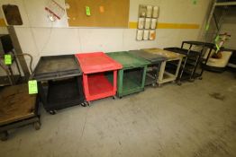 Assorted Rubbermaid and Other Portable Carts