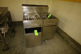 American Range Natural Gas S/S Fryers, Mounted on S/S Portable Frame