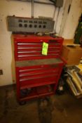 Westward Portable Tool Box with Contents including Saw Bits, Electrical Testing, Incomplete Socket