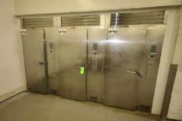 Traulsen 3-Door S/S Blast Chiller, Model TBC1H-X0021, S/N T06382I15 with (3) 3-Fan Blowers and On-