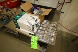 New and Used S/S Scoops include (8) New Vollrath Squeeze Disher Scoops - Capacity 2 oz. to 3.2