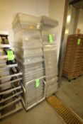 (2) Stacks of Plastic Storage Totes with Lids - Dimensions Aprox. 24" L x 14" W x 8" D