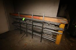 (3) Racks of Runs of Plumbing Piping includes S/S, Carbon Steel, PVC and Other Rack with Conduit