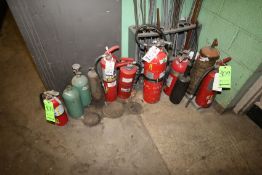 (6) Assorted Size Fire Extinguishers and Cylinders - Some with Higher Volume Nozzles