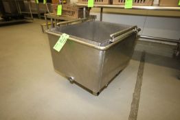 Portable Totes - (2) with Removable Draining Attachment - Dimensions Aprox. 29" x 26" x 19"