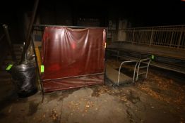 Welding Curtain and (2) Push Carts