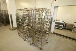 Portable S/S Pan Racks, Aprox. 26" W x 17-1/2" L with Top Mounted Rack (Utilized with Rotating