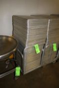 S/S Pans - Aprox. 24-1/2"" L x 17"" W x 1"" Deep with Portable Cart