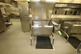 Groen Eclipse Ergononic Tilting Braising Pan, Model M40G, Natural Gas with S/S Lid, Pan Dimensions