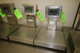 Weigh-Tronix Digital Scales, Model QC-3265, S/N 024359 and S/N 027269 with 13-1/2" x 12" Platform,