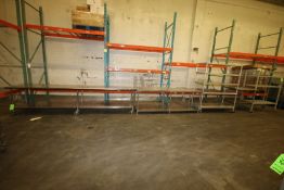 Lot of Assorted S/S Tables and Racks, (4) Mounted on Casters, (3) with S/S Bottom Shelf and (1)