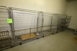 Aprox. 61" x 27-1/2" x 71" H Cage Carts