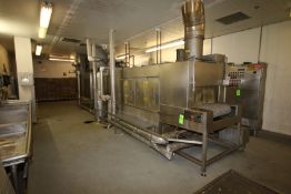 Alvey S/S Washing System, Model Conveyor, S/N 3077.2 with Centrifugal Pumps, 32" W Belt, 480 V, 3