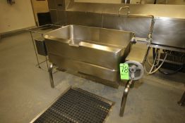 Groen Type Tilting Braising Pan, Natural Gas, Pan Dimensions Aprox. 41" L x 24" W x 9" Deep