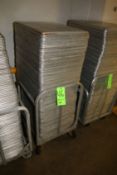 S/S Pans - Aprox. 24-1/2"" L x 17"" W x 1"" Deep with Portable Cart
