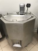 S/S Ageing Tank with Hinged Lid, Mixer and Lafert .12 hp/.08 kw Motor, 1320 RPM, 220 V
