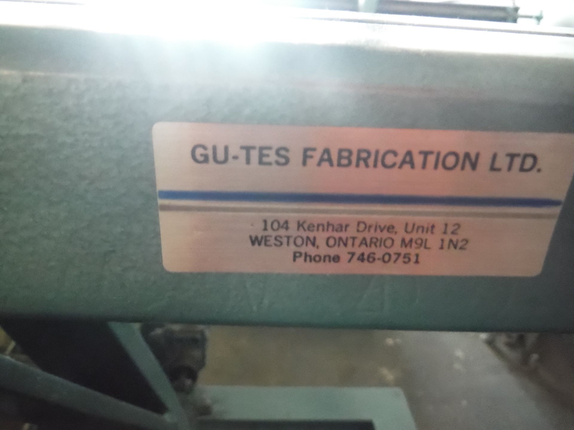 (1) ''GRU-TES FARBICATION'' PNEUMATIC FOAM FILLING MACHINE - Image 4 of 6