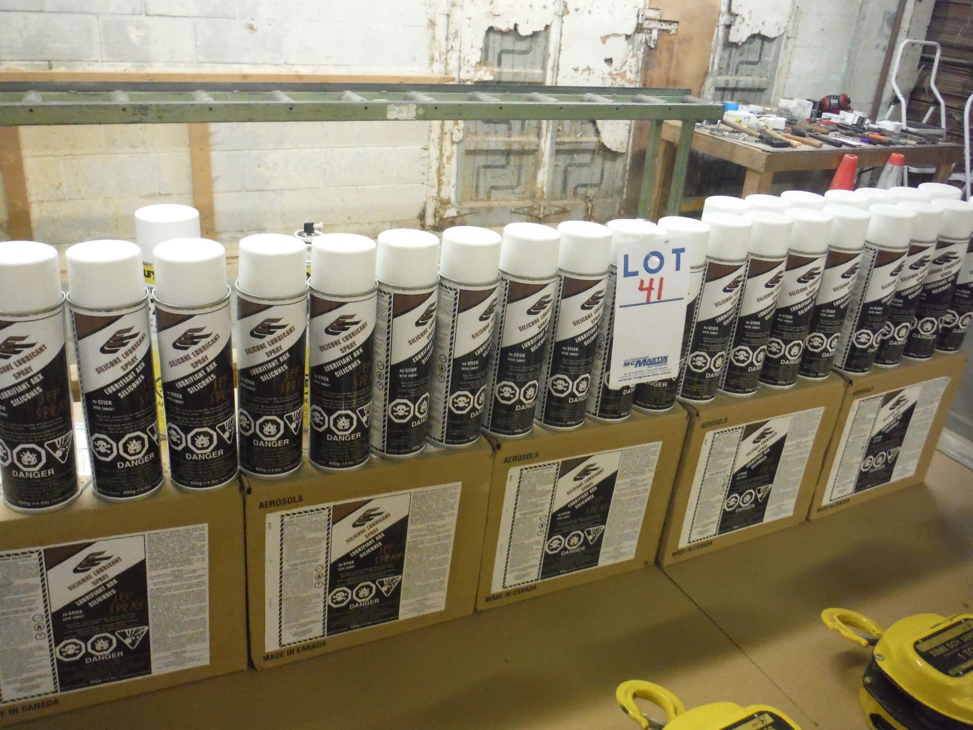 (LOT) (87) CANS OF SILICONE LUBRICANT SPRAY