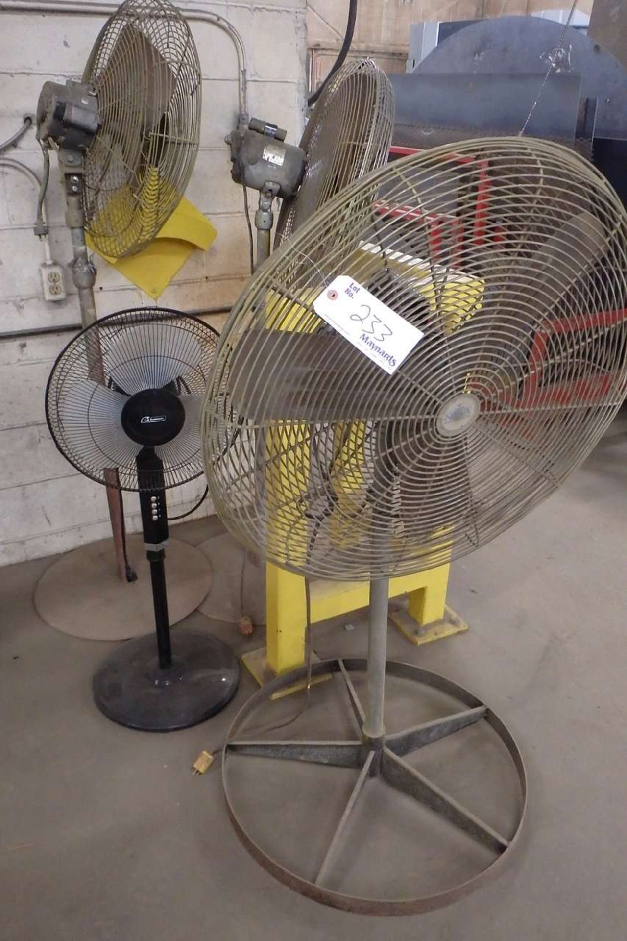 (4) Assorted Pedestal Shop Fans