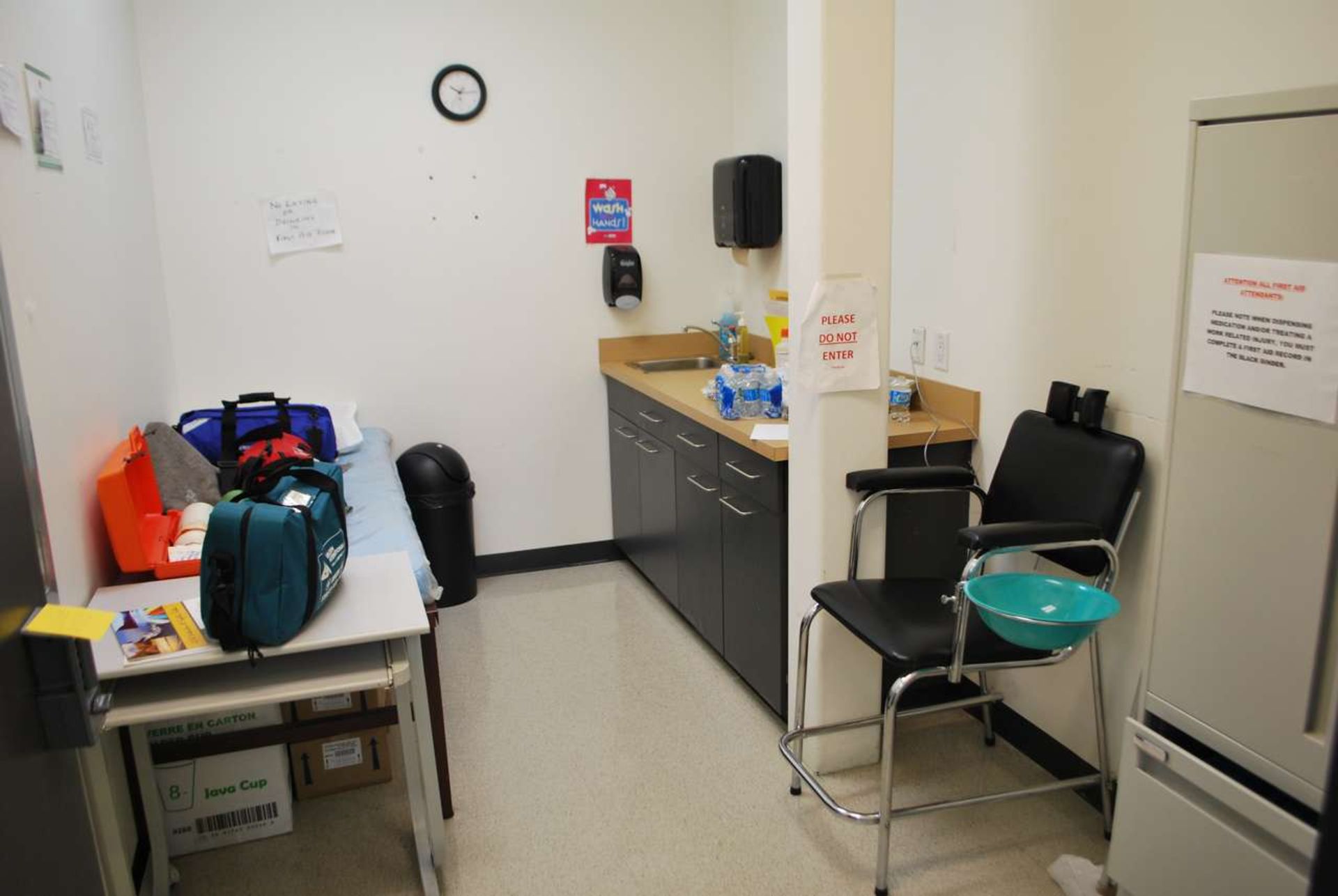 Contents of First Aid room