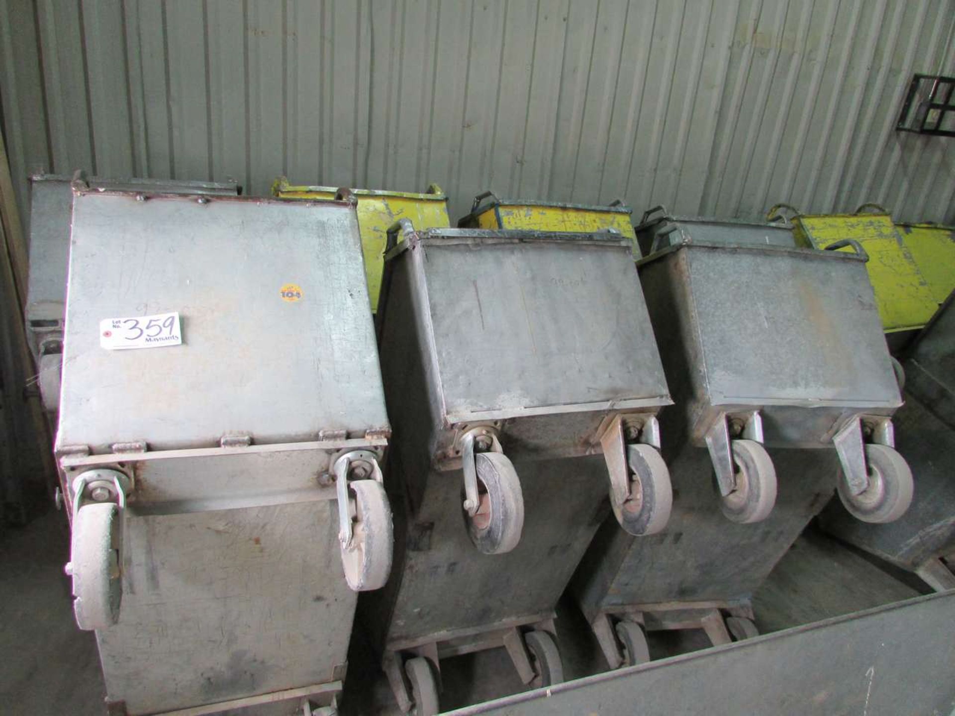 (8) Rolling Trash Carts