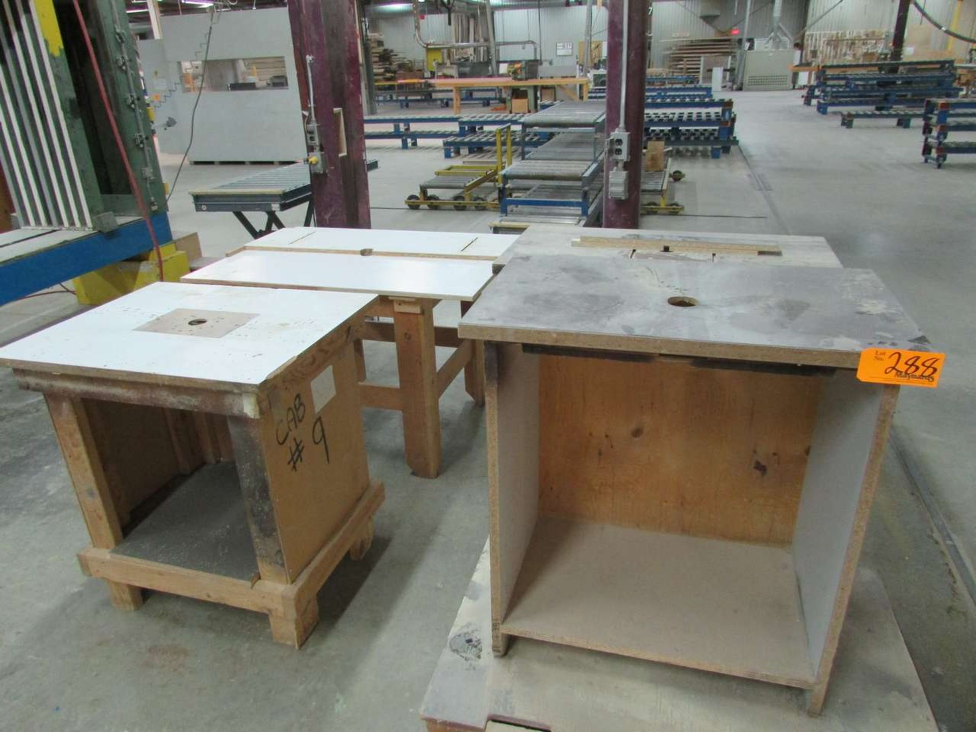 (5) Assorted Router Tables