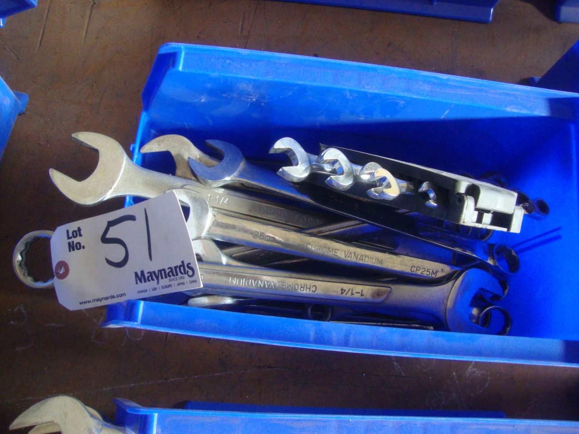 Lot of open end wrenches