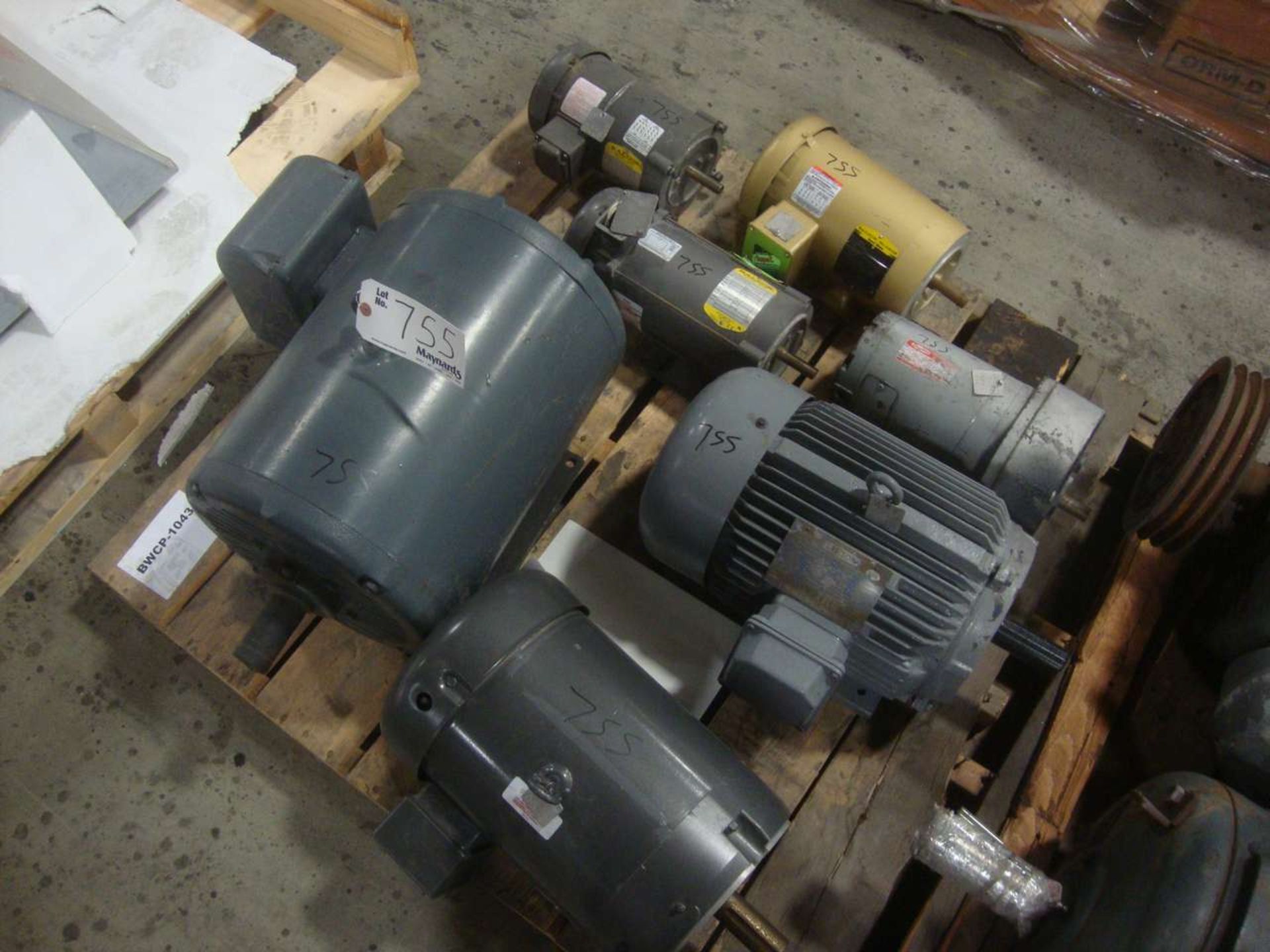 Pallet of motors