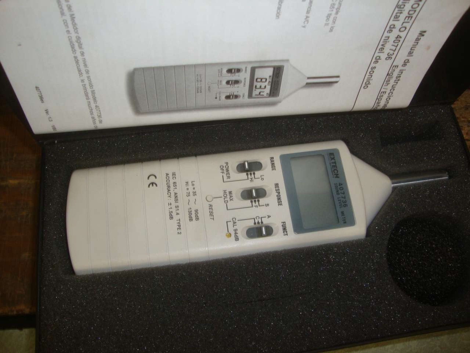 Extech 407736 Digital sound meter