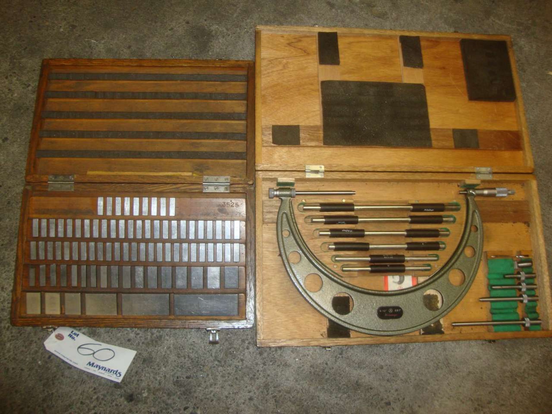 Gauge block set and 6 - 12" micrometer