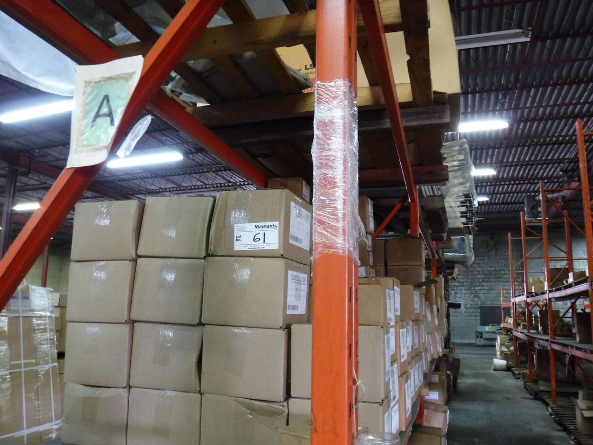 5 Rows of Shelves of Stock in Boxes & Loose