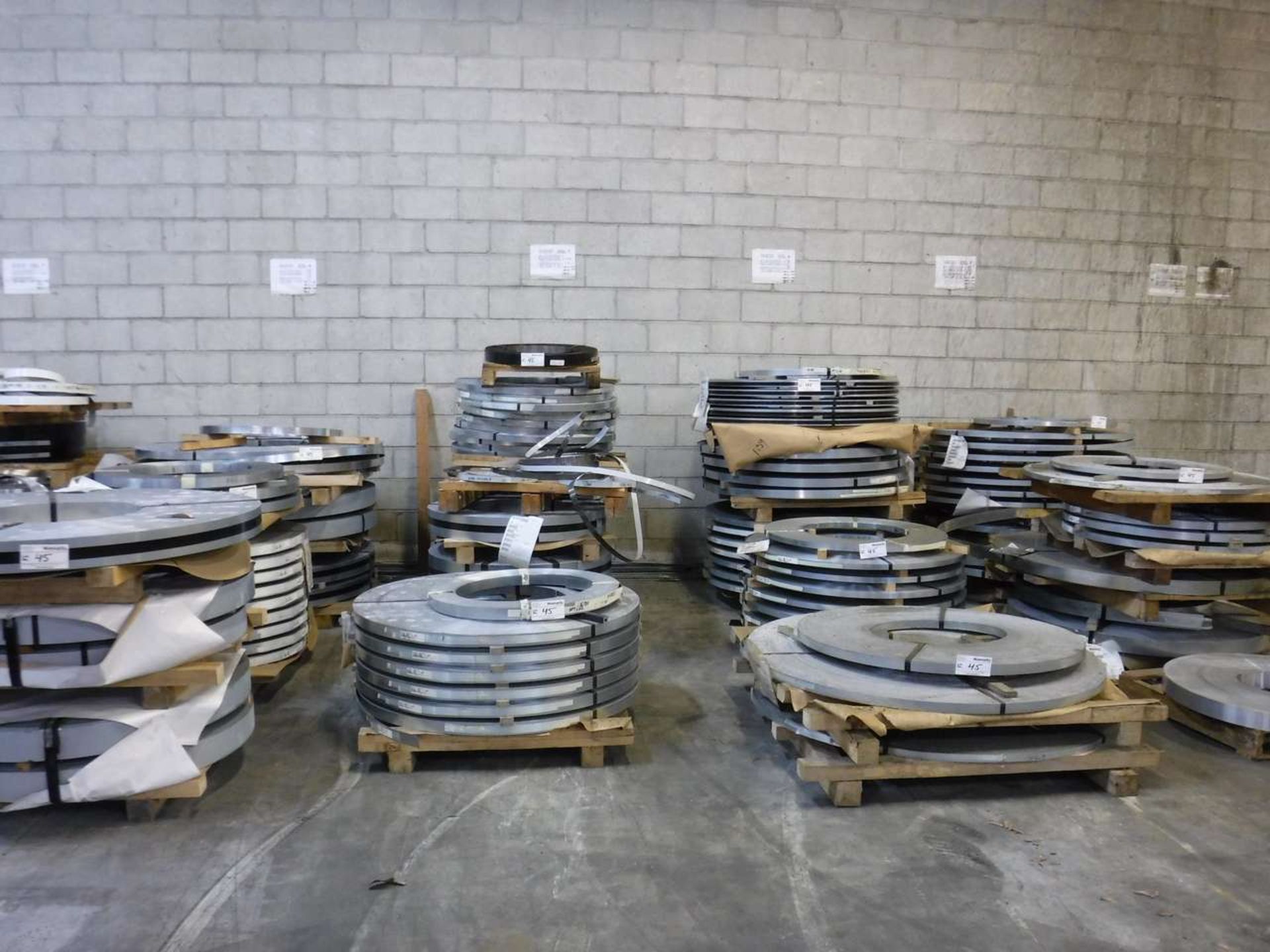 Pallets of Galvanized Coil
