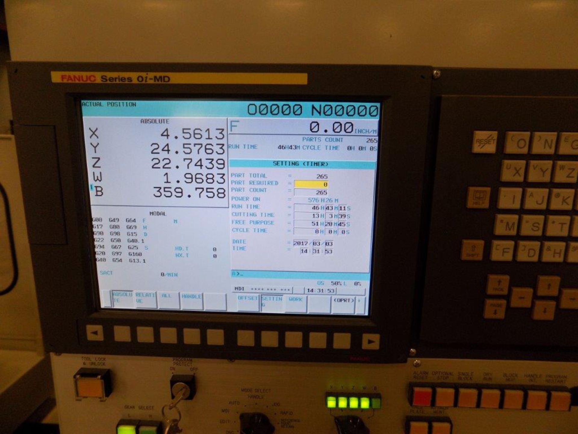 Nomura HBA110-R2 5-axis CNC Table-Type Horizontal Boring Mill - Image 6 of 11