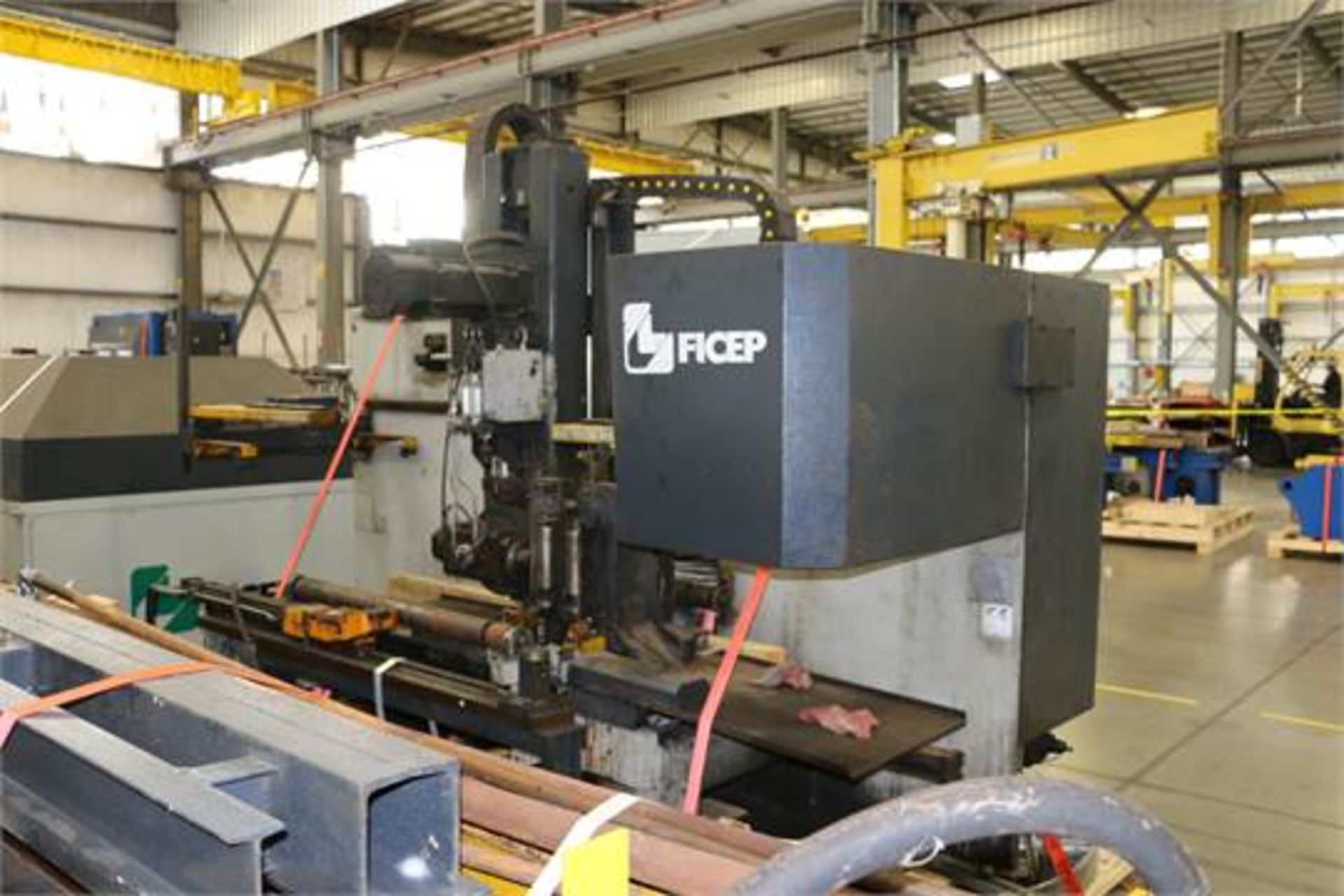 Ficep 1102-D2TT CNC Tandem Drill & Coping System, Siemens control, 36" capacity, 4-axis 20 HP drill, - Image 4 of 5