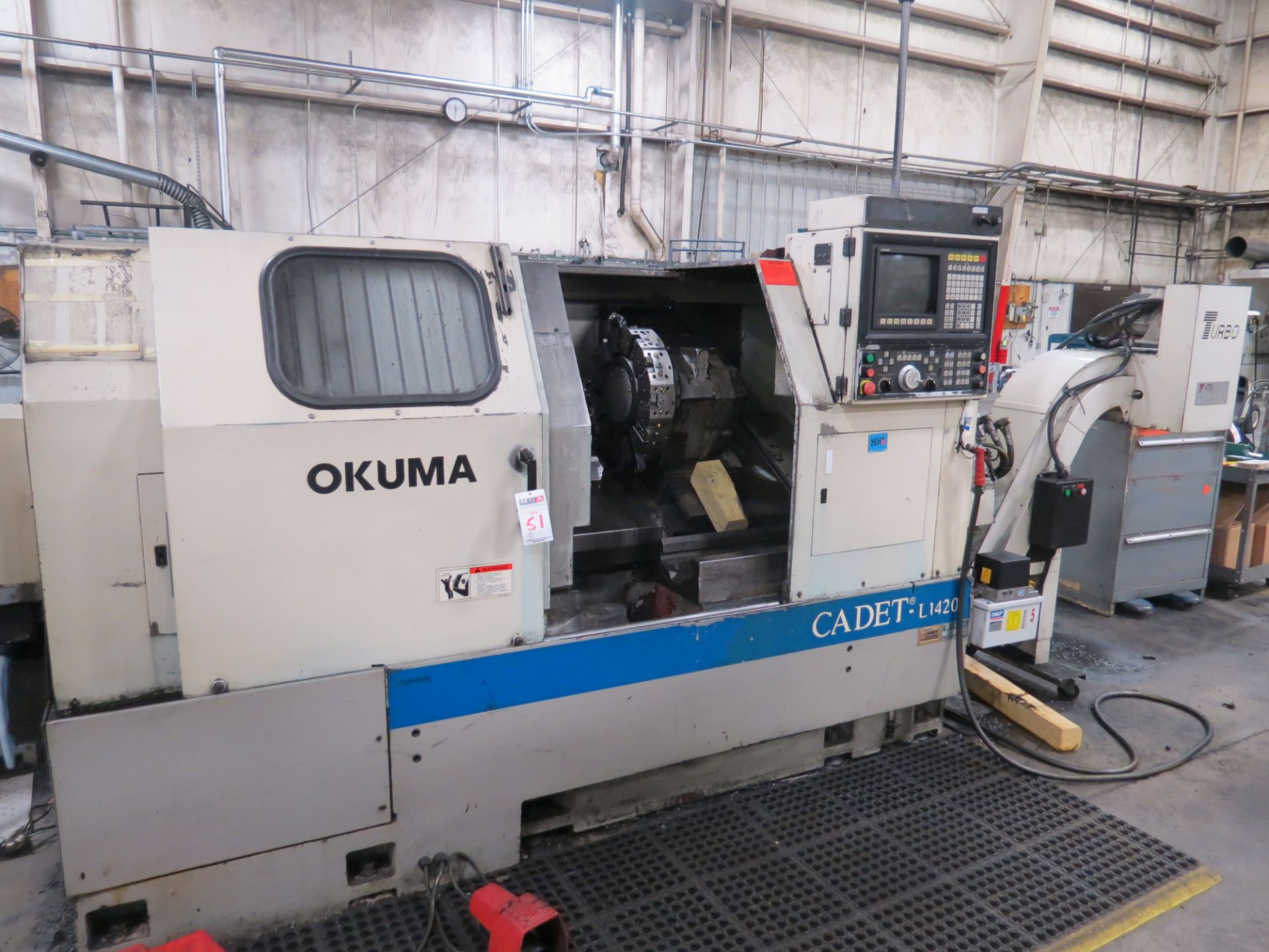 Okuma Cadet Captain 1420 CNC Turning Center, OSP-5020L control - Image 10 of 10