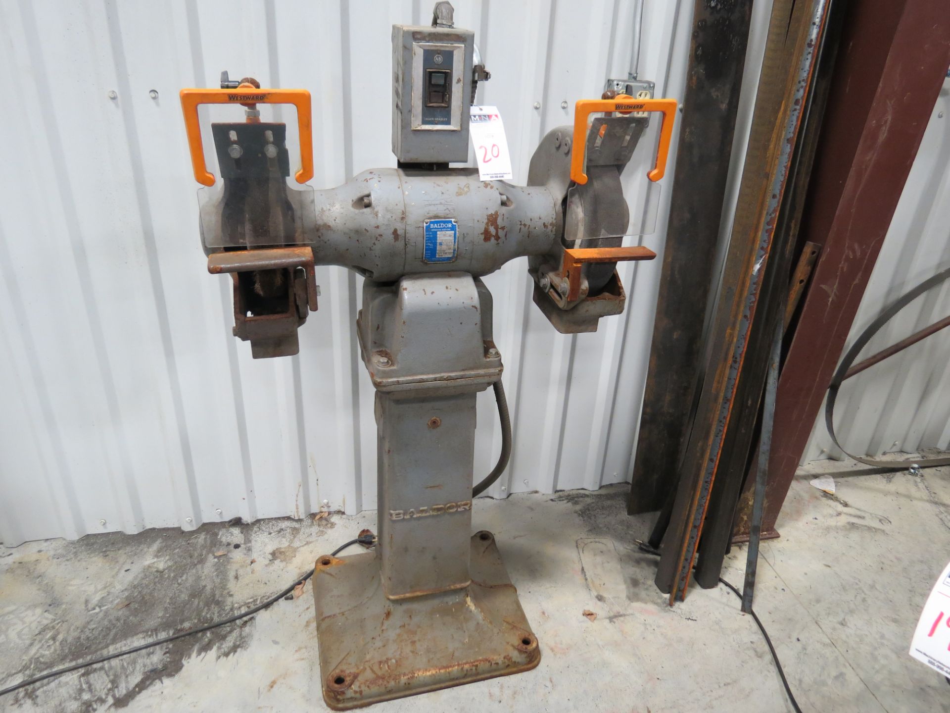 Baldor 2 HP Double End Grinder & Buffer - Image 2 of 3