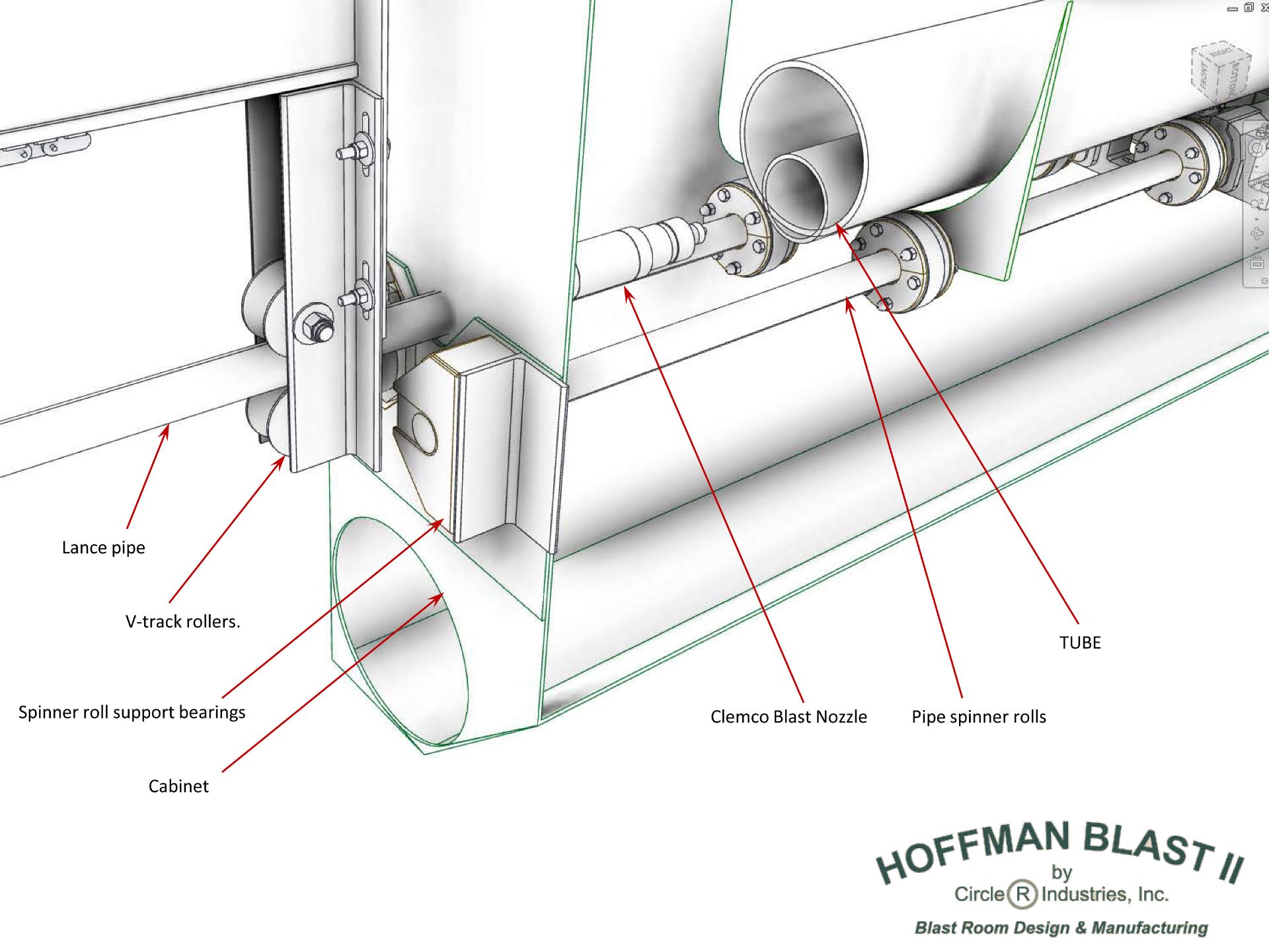 Complete Hoffman Blast II Line semi-automated system Prececo line (contains lots 160, 161, 162) - Image 11 of 14