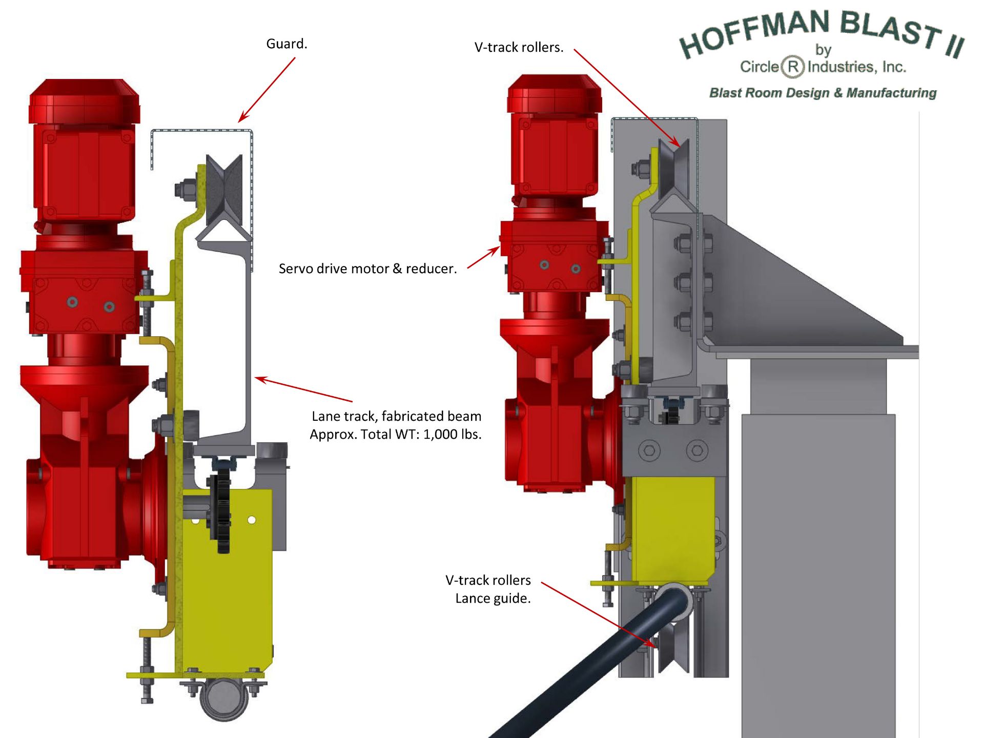 Complete Hoffman Blast II Line semi-automated system Prececo line (contains lots 160, 161, 162) - Image 9 of 14