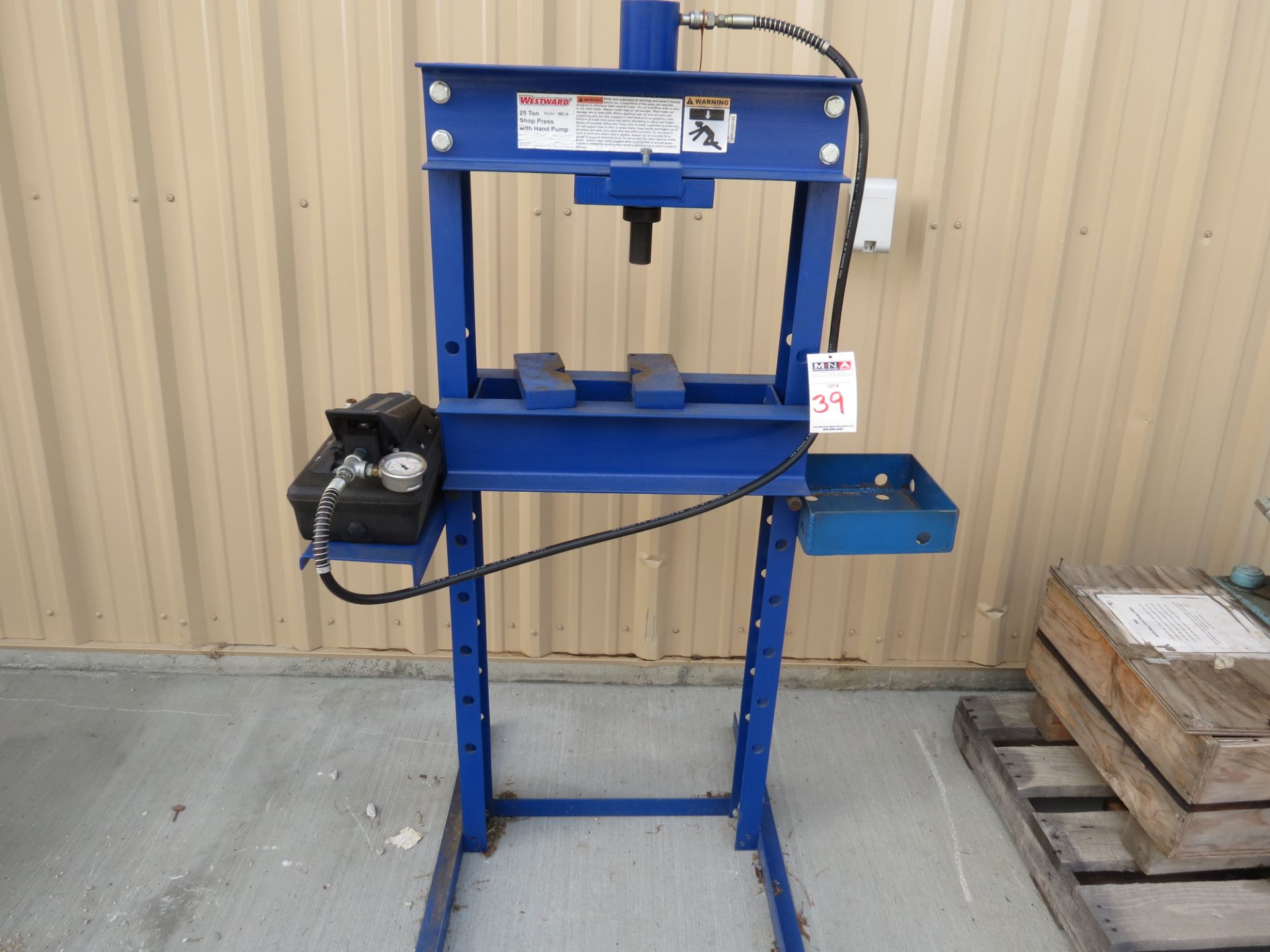 25 ton Westward Model 1MZJ4 Hydraulic H-Frame Press