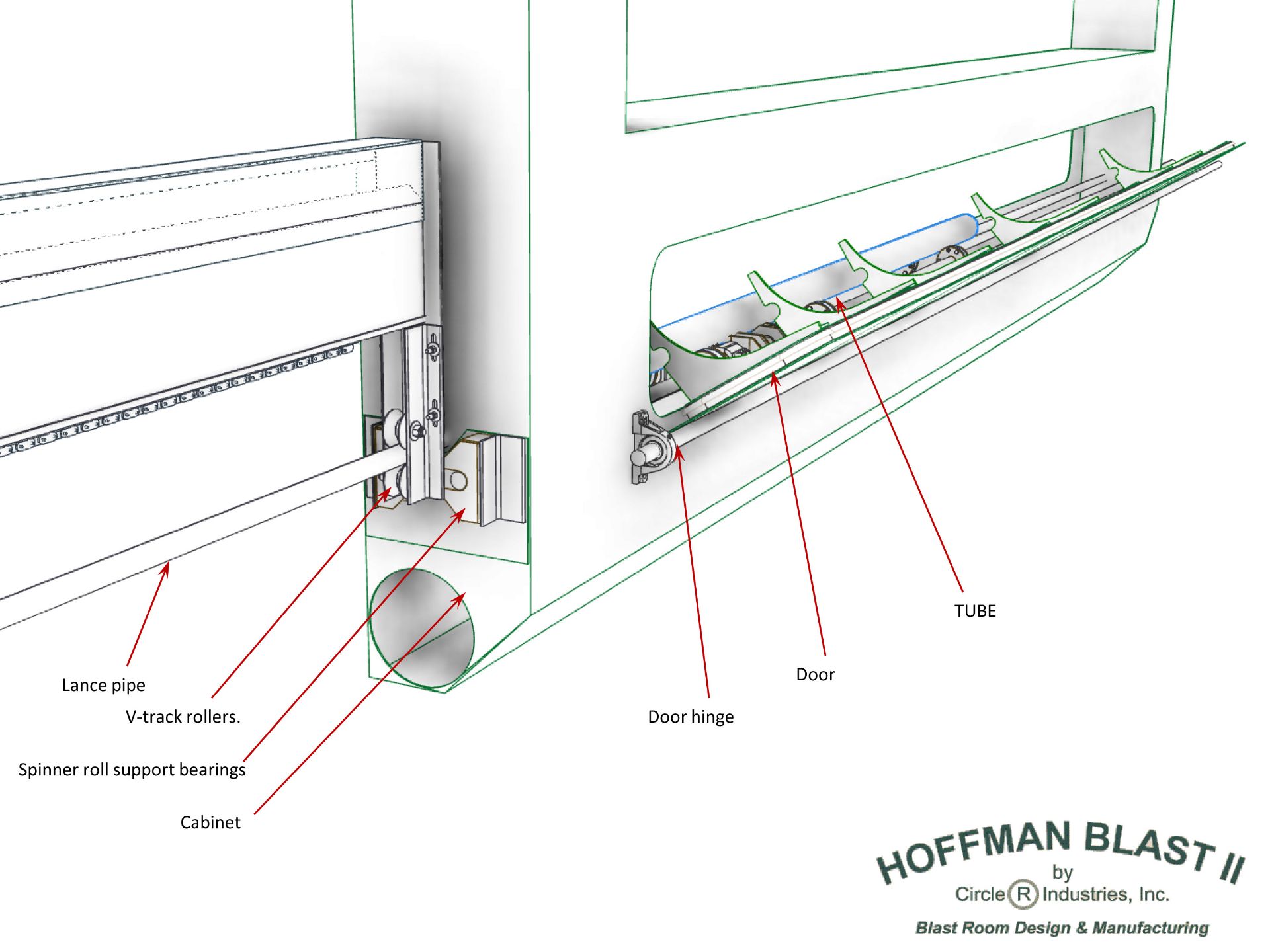 Complete Hoffman Blast II Line semi-automated system Prececo line (contains lots 160, 161, 162) - Image 12 of 14