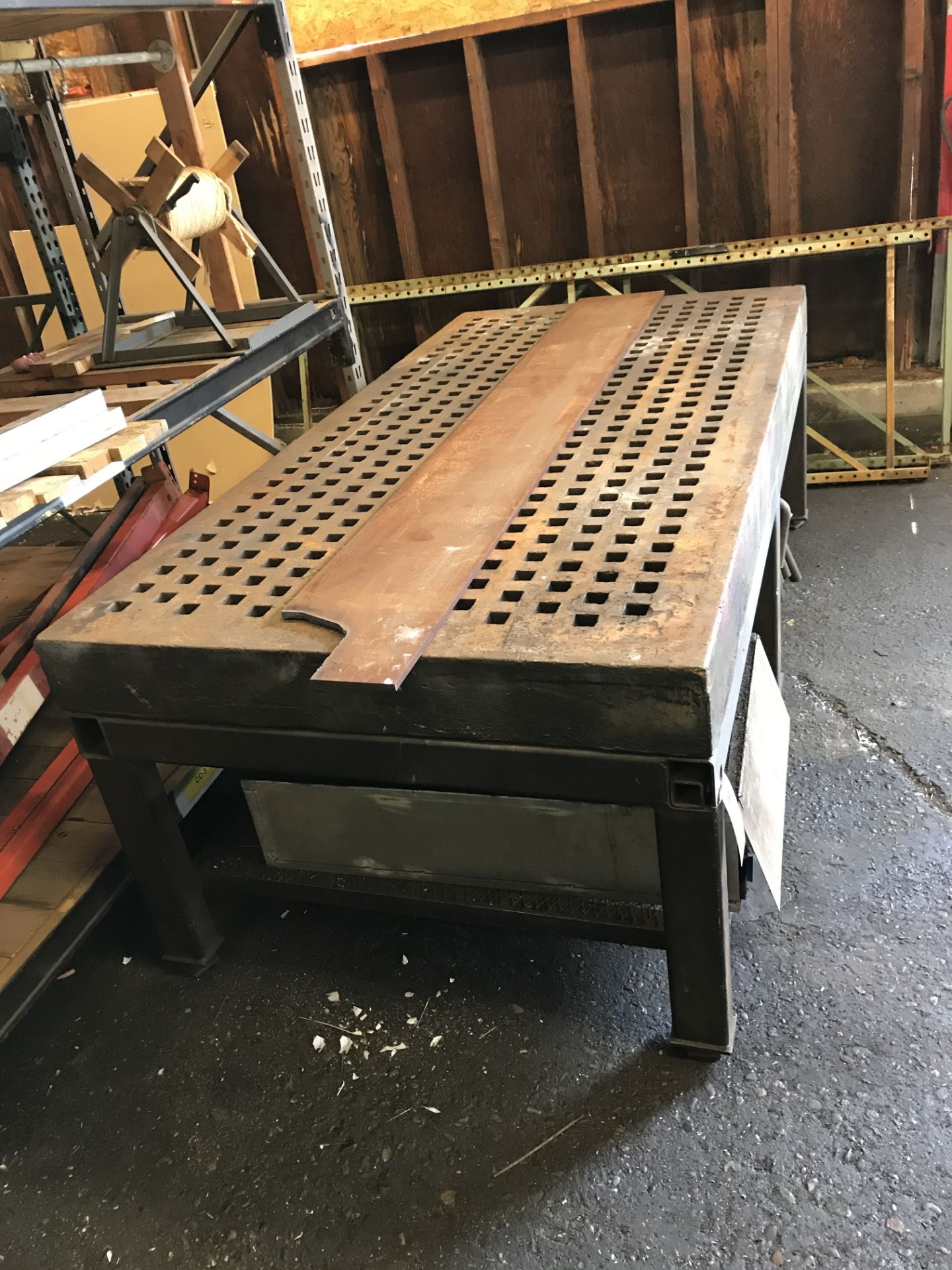 Heavy Cast Welding Table & Clamping Bars; - Image 2 of 3