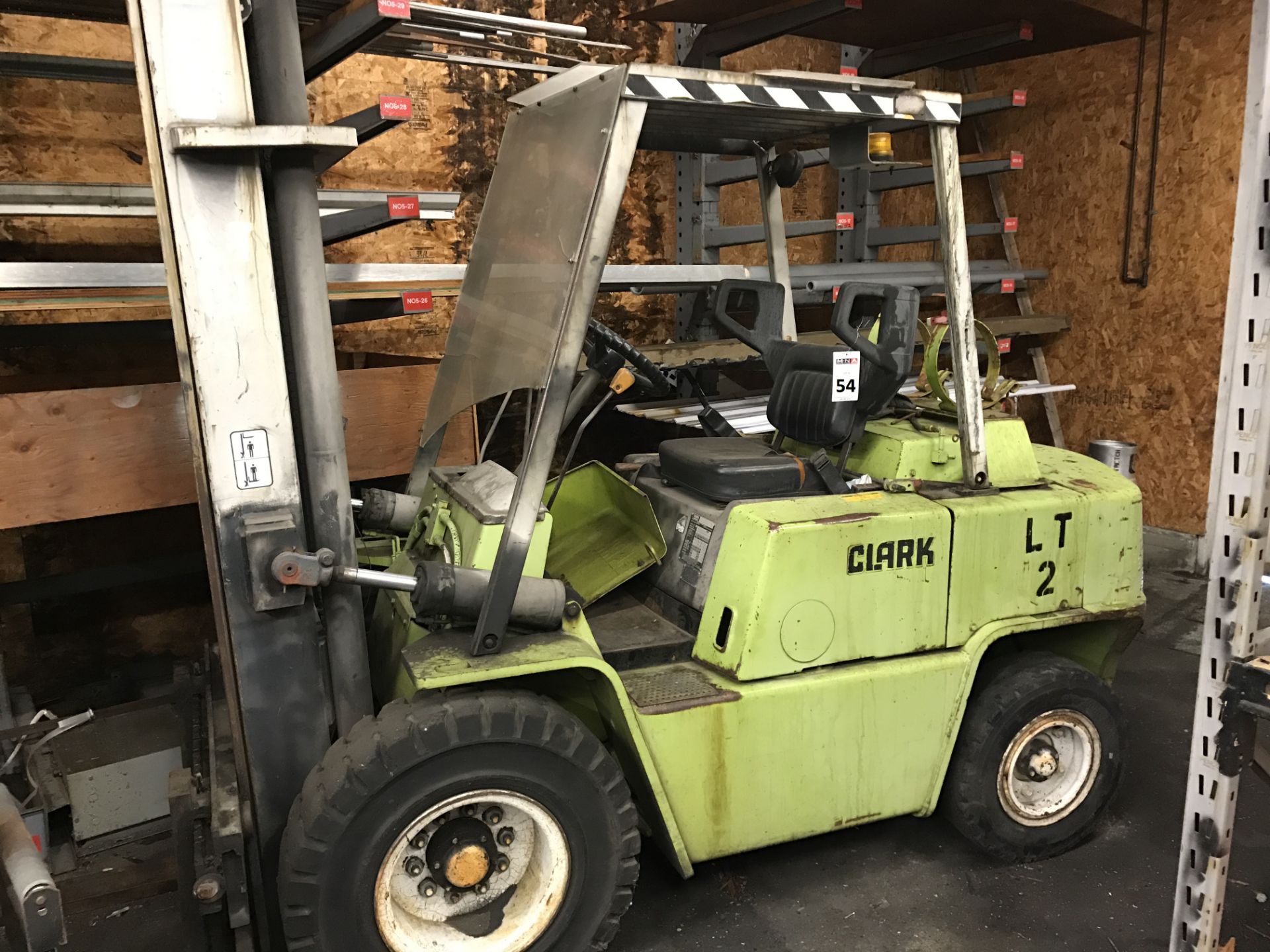 Clark C500-YS80 Forklift Truck, 7425 lb capacity, s/n Y685-0250-5960FA