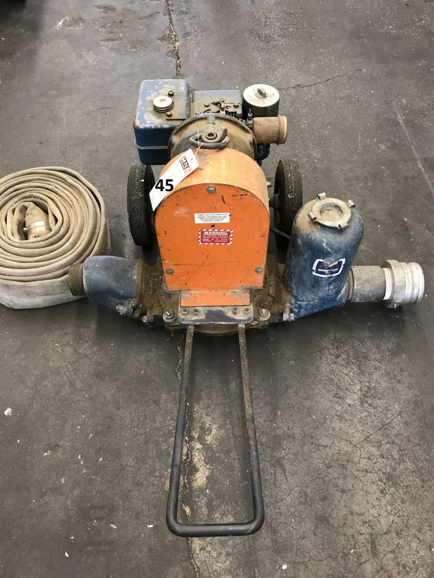 Gorman Rupp Engine Driven Transfer Pump; Model 3D-8; Gasoline Engine Driven; Serial #751061 - Image 2 of 4