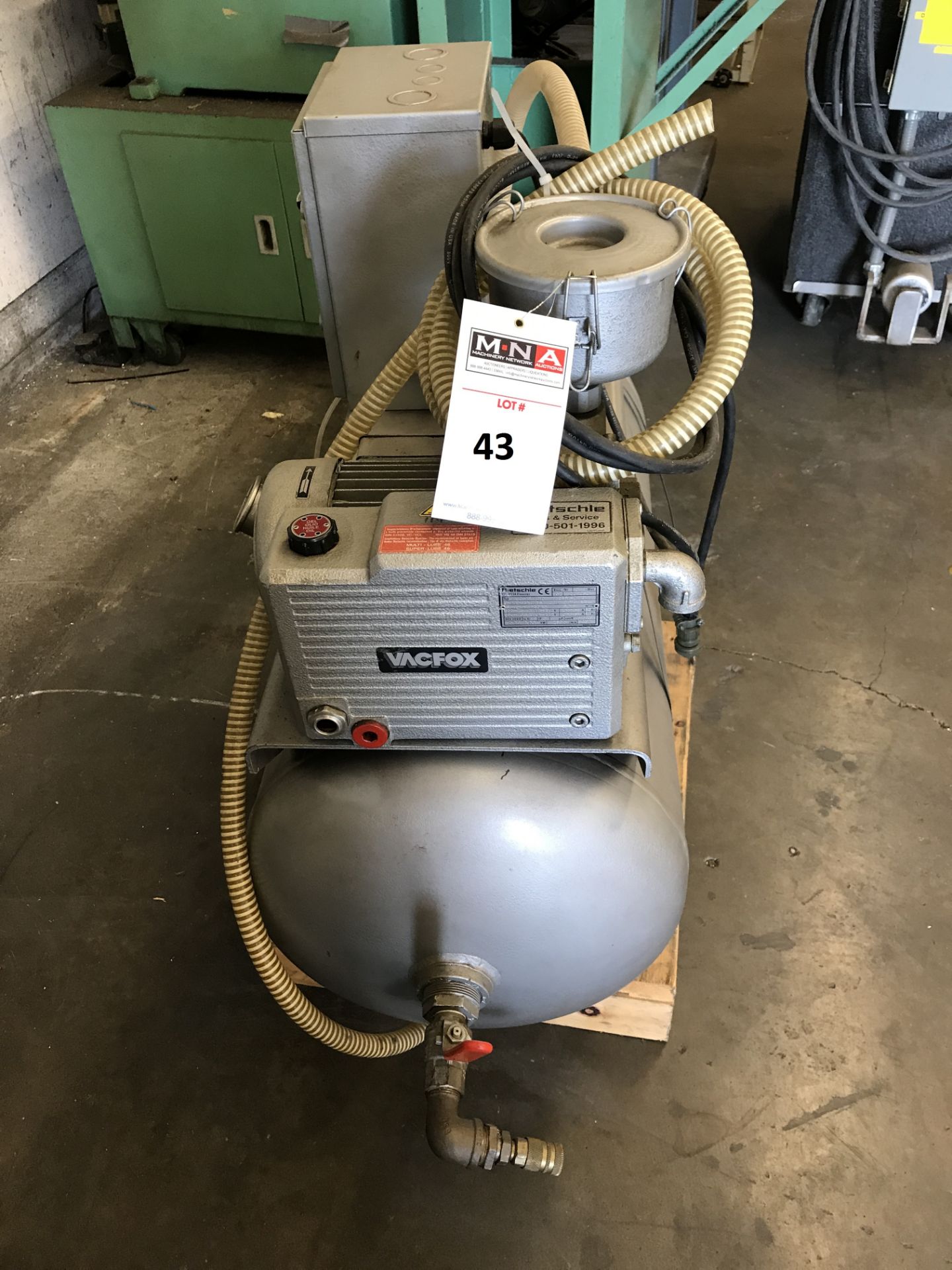 Vacfox Vacuum Pump & Tank; Rietchle VGD-15 Pump;