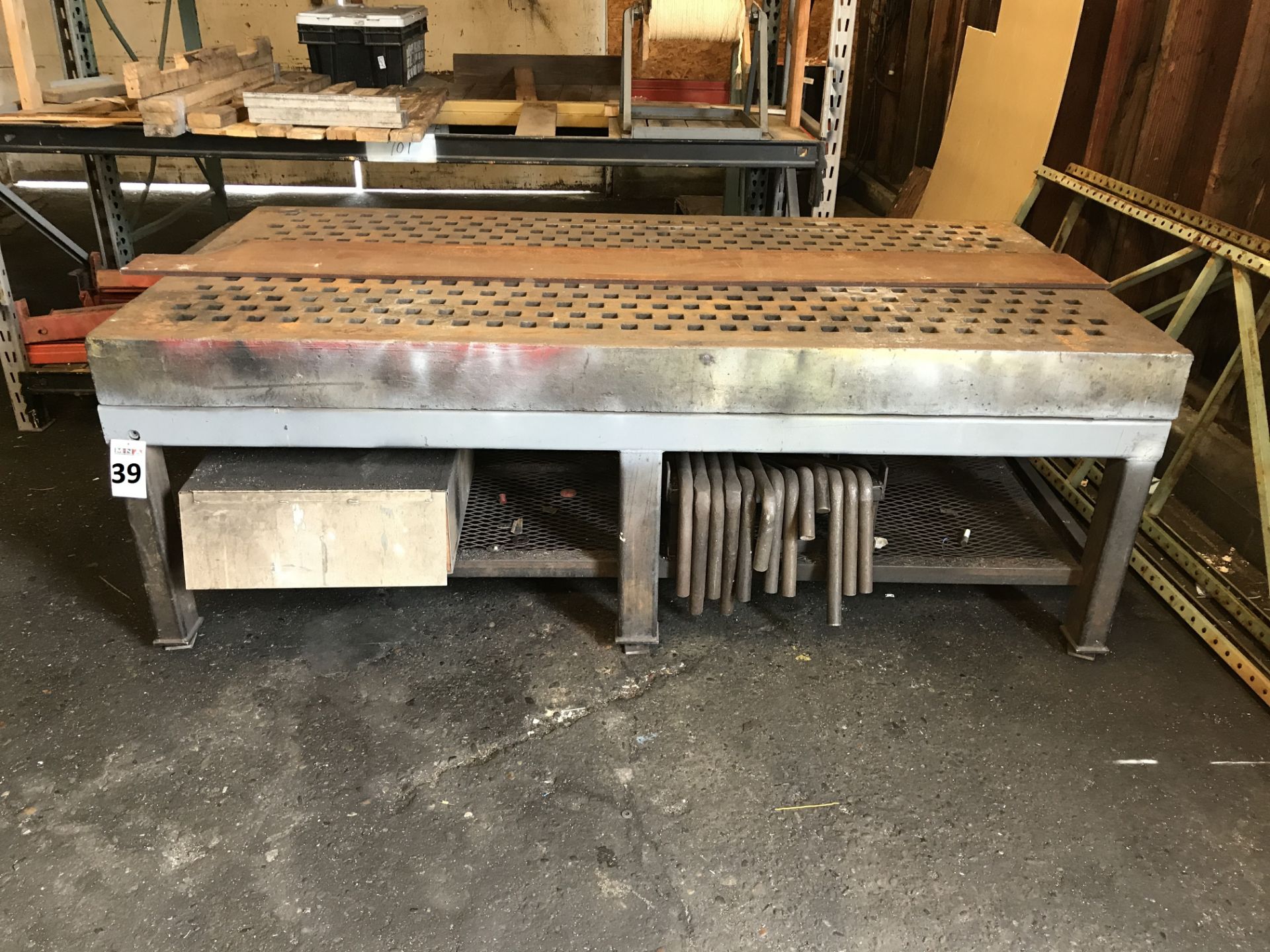 Heavy Cast Welding Table & Clamping Bars;