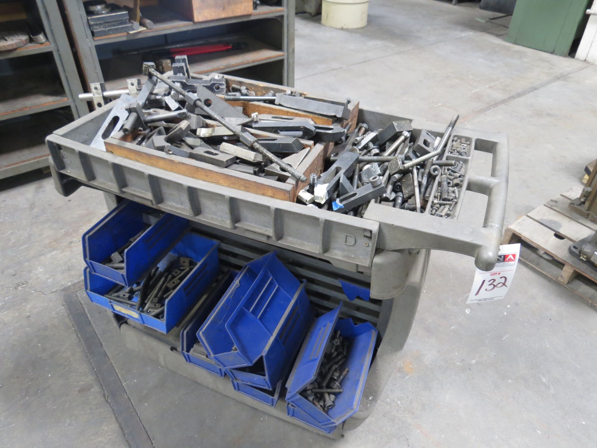 plastic cart w/mill hold downs - Image 2 of 2