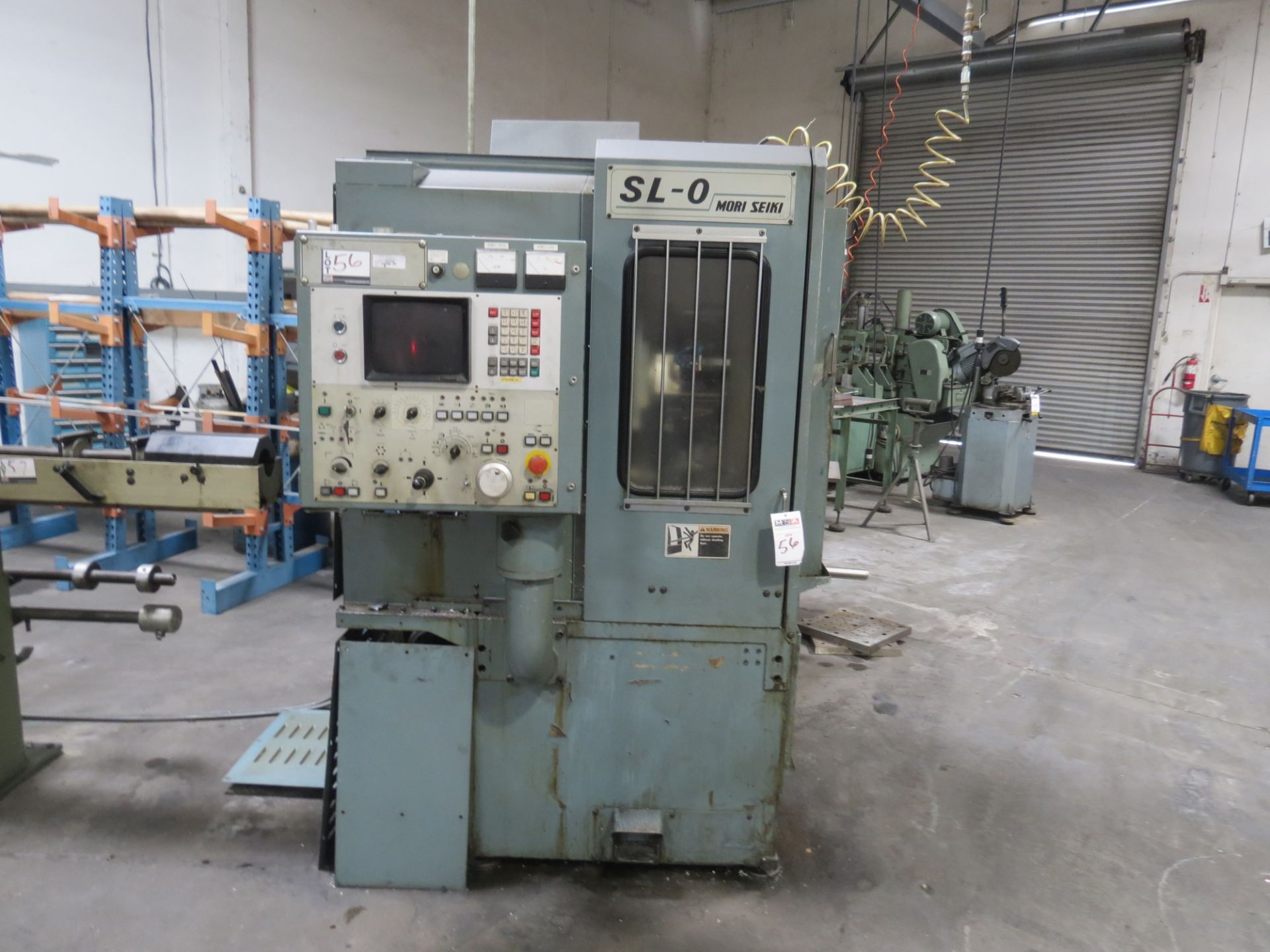 Mori Seiki SL-0 CNC Chucker, Fanuc 3T, 7.5" turning diam., 1.7" bore, collet chuck, S/N 618