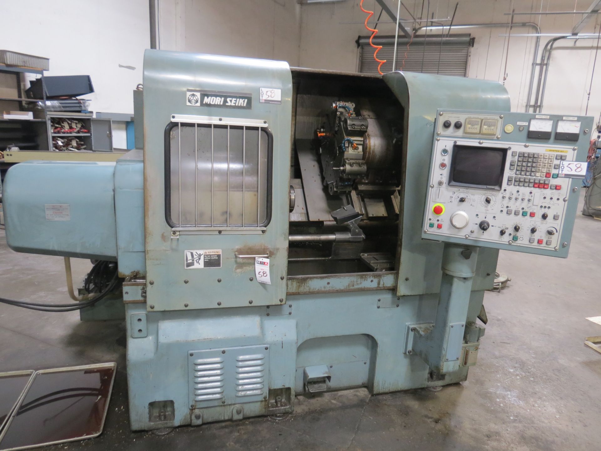 Mori Seiki SL-2H, Fanuc 6T ctrl, 22""swing, 9.4" max turning diam., 16" centers, 3" bore, 4000 - Image 3 of 4