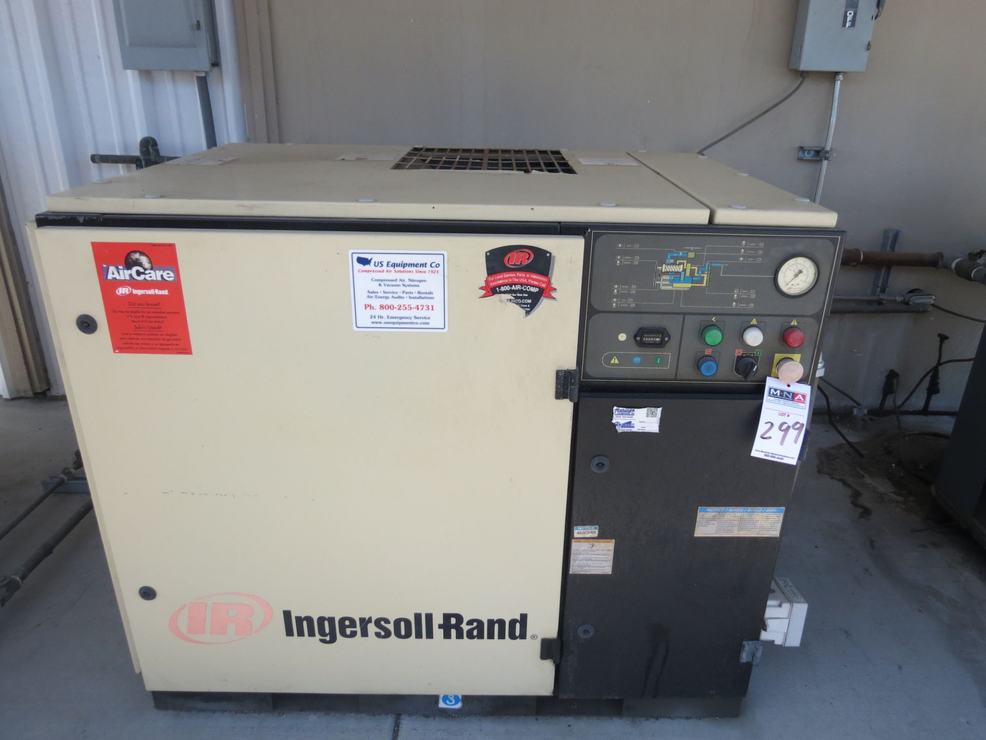 New 2005 20HP Ingersoll Rand SSUP6-20-125 rotary screw air compressor MDL UP6-20-125, S/N