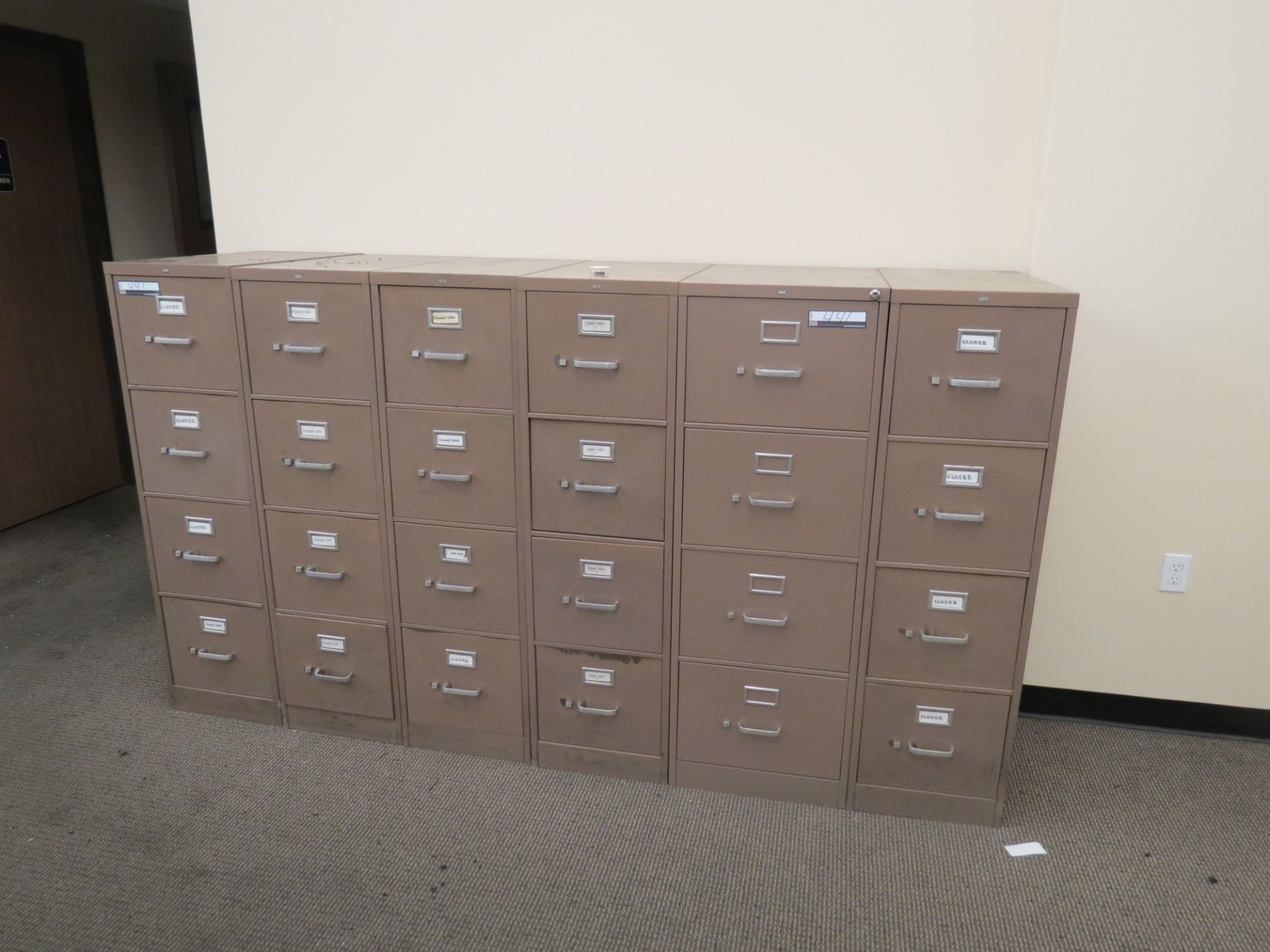 4 door file cabinets - Image 2 of 2